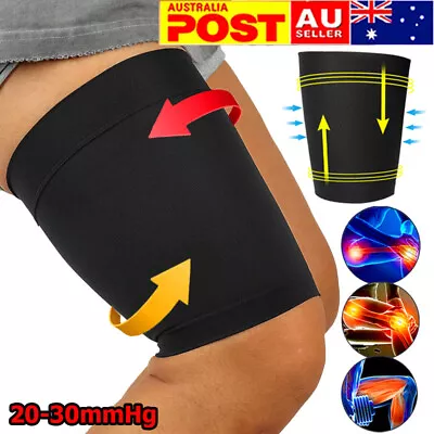 Thigh Support Compression Sleeve Upper Leg Brace Hamstring Swelling 20-30mmHg • $30.69