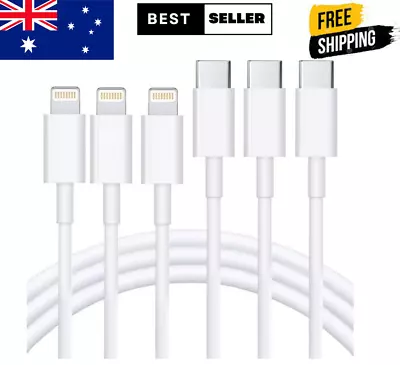 USB C To Lightning Cable-3Pack 6FT [Apple Mfi Certified] Iphone Fast Charger Cab • $16.65