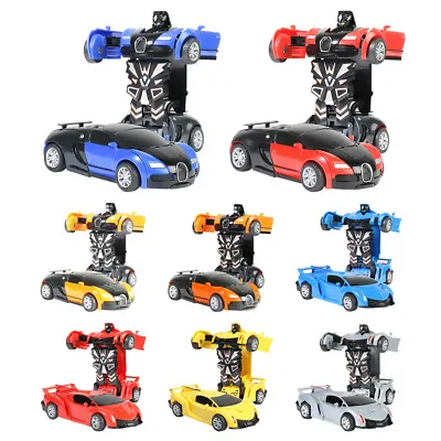 2 In 1 Robot Car Toy One-key Deformation Children Toy For Kids Boys Girls Gift • $10.49