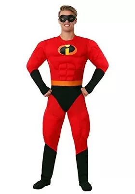 Disguise Mens Unisex - Deluxe Muscle Mr Incredible Adult Sized Costumes Red... • $32.30