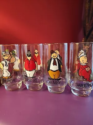 1975 Coca-Cola Kollect-A-Set Series Lot/4 Popeye And Friends Glasses  • $38.99