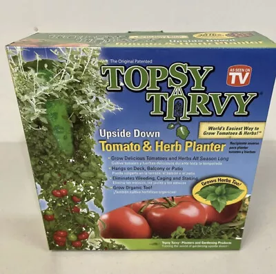 Topsy Turvy Upside Down Tomato And Herb Planter Strawberries Too Patios Aparment • $9.97