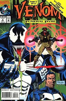 Venom Funeral Pyre #3 Near Mint 1993 Marvel Comics Punisher  • $3.95