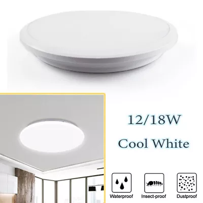 LED Ceiling Light 2835SMD Surface Mounted 12W/18W Waterproof Hardwire Oyster • $19.99