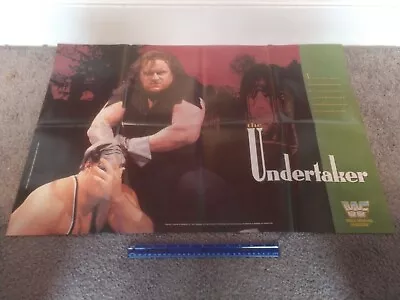 1993 Yokozuna/The Undertaker WWF WWE DoubleSided Original Wrestling Poster 22x32 • $18.89