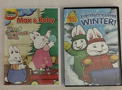 Max & Ruby: Max's Christmas Wish & Everybunny Loves Winter DVD Lot 2 • $11.99