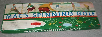 Lawn Golf Game Mac's Spinning Golf Vintage Family 1960's Spinner Pegs Putting • $94.64