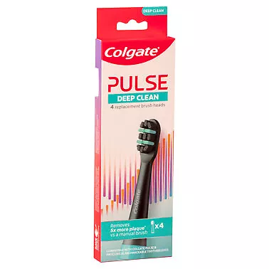 Colgate Pulse Deep Clean Toothbrush Replacement Heads 4 Pack • $28.99