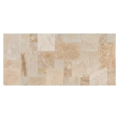 Scott Rustic Antique French Pattern Set Travertine Tile - Brushed And Chiseled  • $9.90