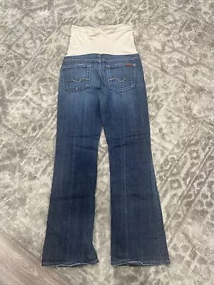 7 For All Mankind Maternity Jeans Boot Cut Womens 25 A Pea In The Pod Denim. #8 • $14.99