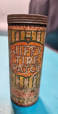 Rare Jiffy Tube Repair Kit Advertising Motorcycle Car Tire Tube Patch Tin • $24.95