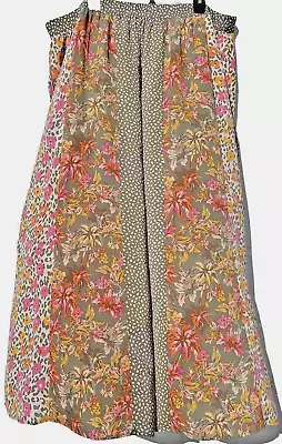 Floral Patchwork Maxi Culotte Palazzo Wide Leg Boho Gypsy Festival Pants  22/24 • $26