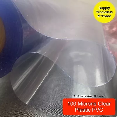 £8.99 • Buy WATERPROOF CLEAR Plastic PVC Fabric Crafts Dining Table Rustic Material Boats
