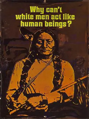 Propaganda Political Native American Wounded Knee Civil Rights Art Print Bb2588b • £11.99