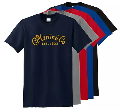 New Martin & Co Guitar Logo Men's T-shirt Size S-3XL- • $18.99