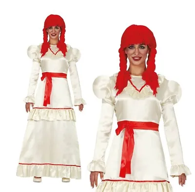 £20.99 • Buy Ladies Possessed Doll Costume Fancy Dress Halloween Horror TV Movie Dead Doll