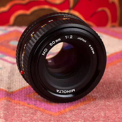 Minolta MD Rokkor 50mm F/2 Manul Focus Prime Lens • $30
