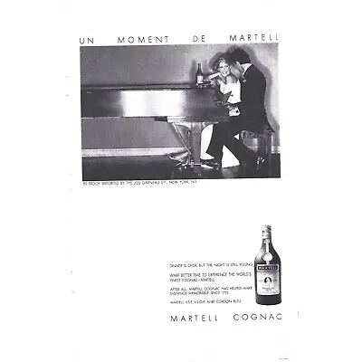 Martell Cognac 1970s Vintage Print Ad 9 Inch Tall • $6.65