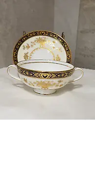 Exceptional Minton Dynasty Pattern (H3775) England Cream Soup & Saucer • $320