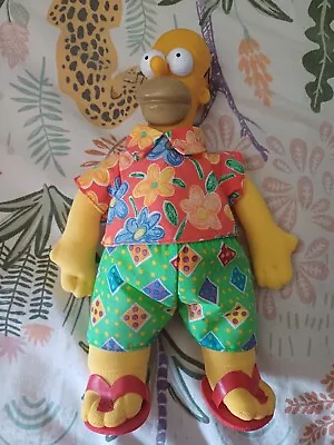 Vintage Original Homer Simpson Soft Toy Plastic Head 1997 The Simpsons  • £11.99