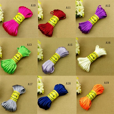 £4.38 • Buy 10Meter Chinese Knot Satin Nylon Braided Cord Macrame Beading Rattail CorS0 YIUK
