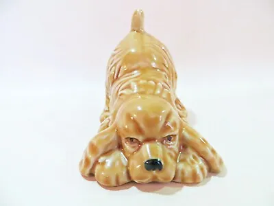 WADE PORCELAIN 'CHRISTMAS SPANIEL PUPPY DOG MEMBERSHIP PIECE' 6cm TALL. PERFECT • £6.99