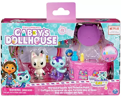 Gabby's Dollhouse Cat Adventures MERMAID-LANTIS SPA SCIENCE PACK Playset READ!! • $22.99