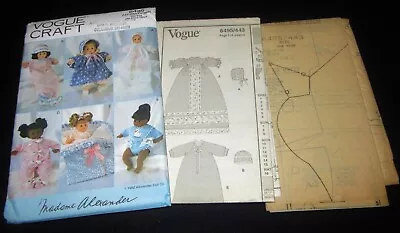 Vogue #8495 - 14   Madame Alexander Doll Clothing Sewing Pattern Uncut Ff • $12.49