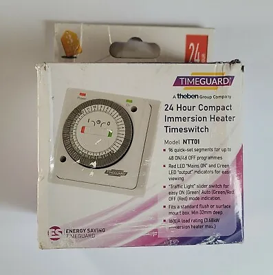 Timeguard NTT01 24 Hour 16A Compact Immersion Heater Timeswitch. *** • £24.99