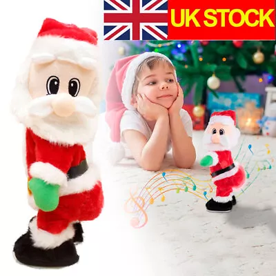 Dancing Santa Claus Doll Electric Musical Toy Twerking Singing Christmas Gift UK • £20.44