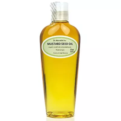 8 Oz Mustard Seed Oil 100% Pure Cold Pressed Organic • $7.79