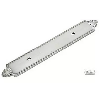 Hickory Satin Nickel A410 Sechel Backplate For 3  Cabinet Pull Solid Brass • $5.99