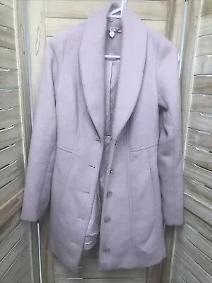 Review Ladies Baby Pink Coat Size 6 Ladies No Fur Trim • $5