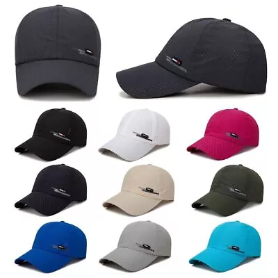 Adjustable Sun Hats Breathable Mesh Sports Cap Casual Sunscreen  Hat  Men • £5.02