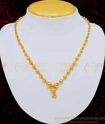 1 Gram 22ct Gold Plated 18 InchChain/Indian/Pakistani Jewelry • £14.99