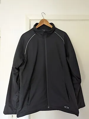 Oakley Mens Sz Lg Black Softshell Full Zip Up Jacket With Fleece Liner. • $23.98