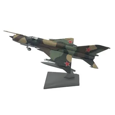 1:100 MIG-21 Aircraft Helicopter Alloy Diecast Model & Dispaly Stand Decor • £39.29