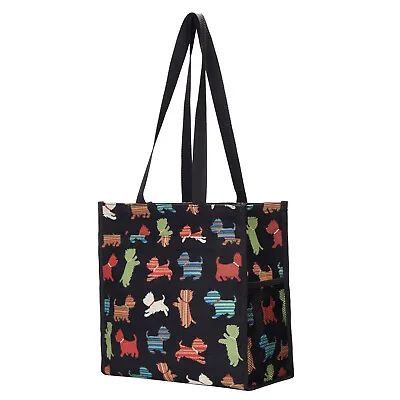 Signare Tapestry Shopping Bag For Woman In Playful Puppy Design • $26.99