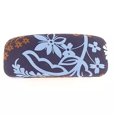 Vera Bradley Eyeglass Sunglass Hard Clamshell Optical Case Blue Brown Floral • $10.44