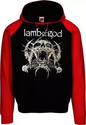 Lamb Of God Heavy Metal Band HOODIES BLACK RED MEN's SIZES • $25.99