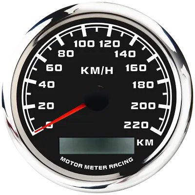 W PRO 85mm GPS Speedometer 220 KMH Waterproof For Car Marine Boat Truck Harley • $55.09