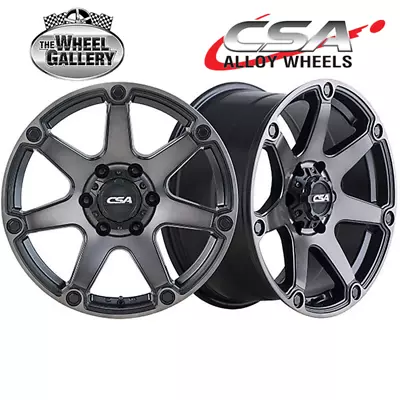 CSA Havoc 16x8 6/139.7 0P Black Machined Face W/Dark Tint Set Of Alloy Wheels • $1076