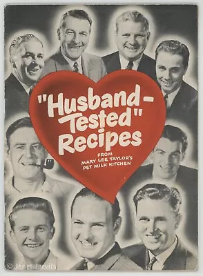 Vintage Recipe Book HUSBAND-TESTED RECIPES Pet Milk Mary Lee Taylor • $13.99