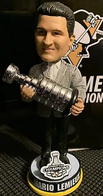 Mario Lemieux Pittsburgh Penguins Stanley Cup Champions Bobblehead! /5000 Made • $49.99