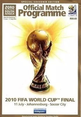 £9.99 • Buy World Cup Final 2010 Programme Spain V Holland New Sealed Espana Netherlands