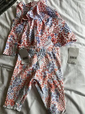 Baby Girl Mothercare Two Piece Set  3-6 Months Top & Shorts BNWT • $8.84