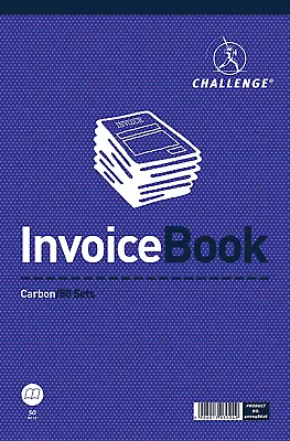 Challenge Large Duplicate Invoice Book 137X195Mm 400048626 • £21.87