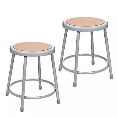 (2 Pack)  Grey Shop Stool 18” No Assembly Required  • $134.74