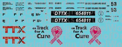 N Scale - TTX  On Track For A Cure  Pink Single Well Car #654811 • $5