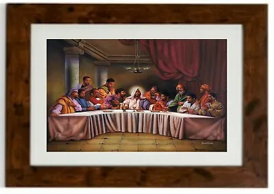 Christian Art Black African American Last Supper 2 Framed Print  • £28.04